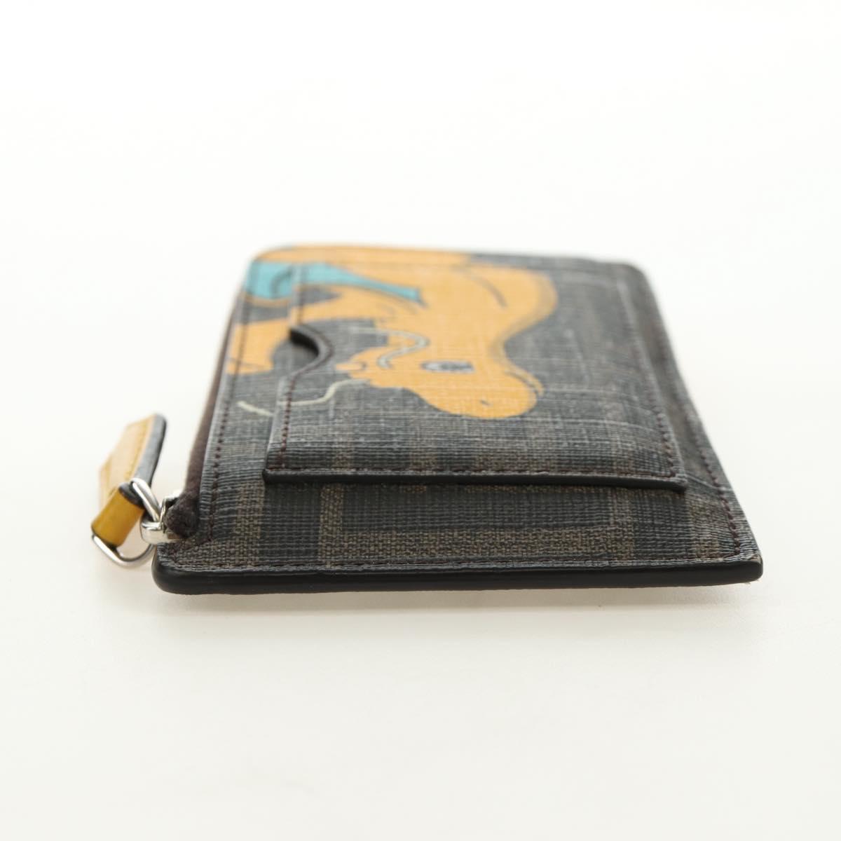 FENDI x FRGMT x POKÉMON Zucca Canvas Dragonfly Coin Purse Black Auth 167396M
