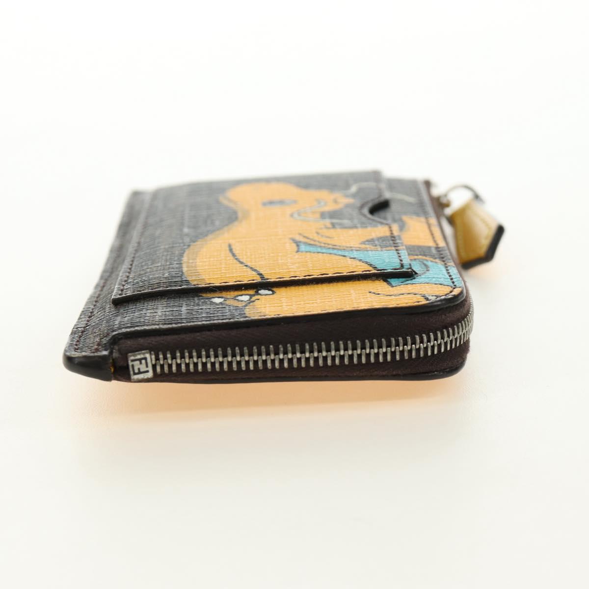 FENDI x FRGMT x POKÉMON Zucca Canvas Dragonfly Coin Purse Black Auth 167396M