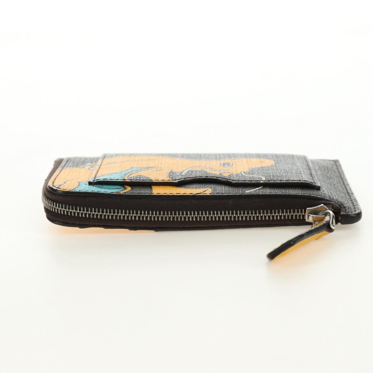 FENDI x FRGMT x POKÉMON Zucca Canvas Dragonfly Coin Purse Black Auth 167396M