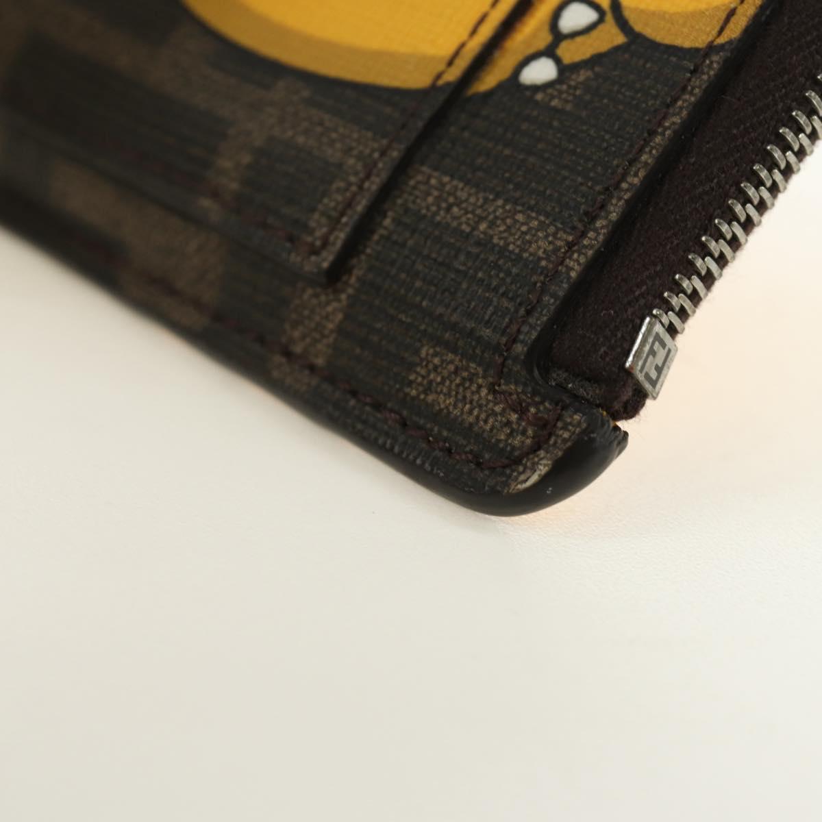 FENDI x FRGMT x POKÉMON Zucca Canvas Dragonfly Coin Purse Black Auth 167396M