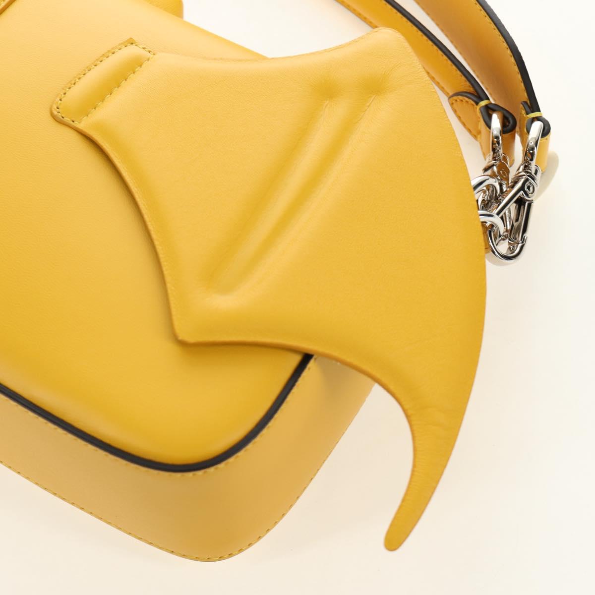 FENDI Dragonite FENDIxFRGMTxPOKÉMON Mamma Baguette Bag Leather Auth 167404SM