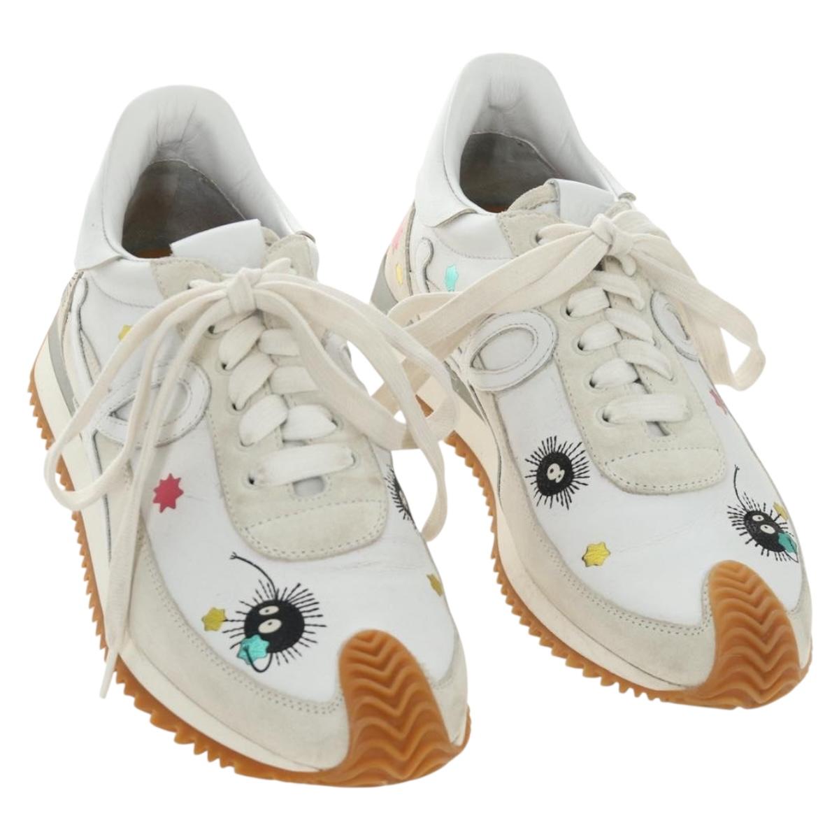 LOEWE × Studio Ghibli Susuwatari Spirited Away Sneakers White Auth 167405SAM