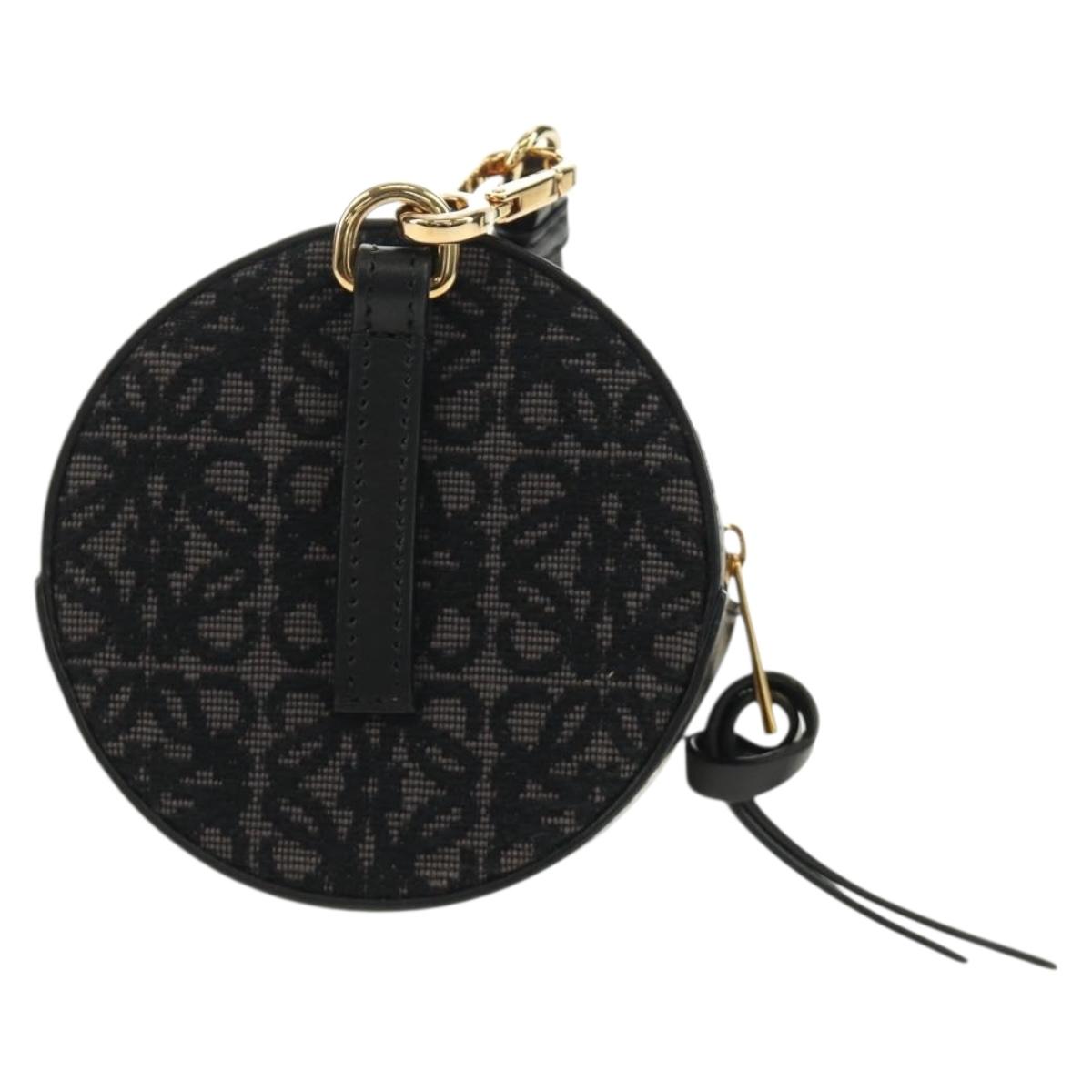 LOEWE × Studio Ghibli Cookie Pouch No-Face Bag Canvas Black Gold Auth 167410SM