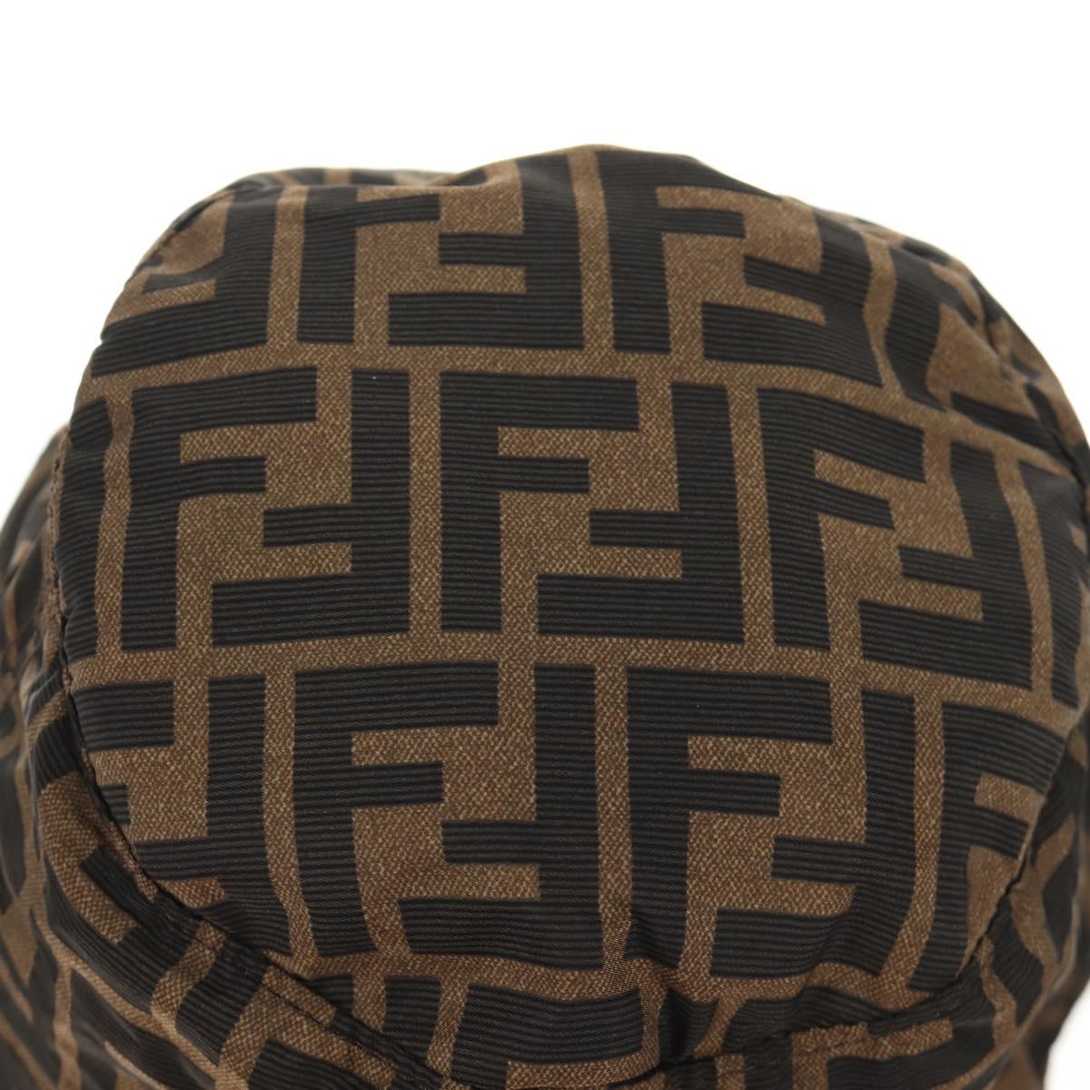 FENDI x FRGMT x POKÉMON ZUCCA Canvas Bucket Hat Mini-Dragon Brown Auth 167411SM