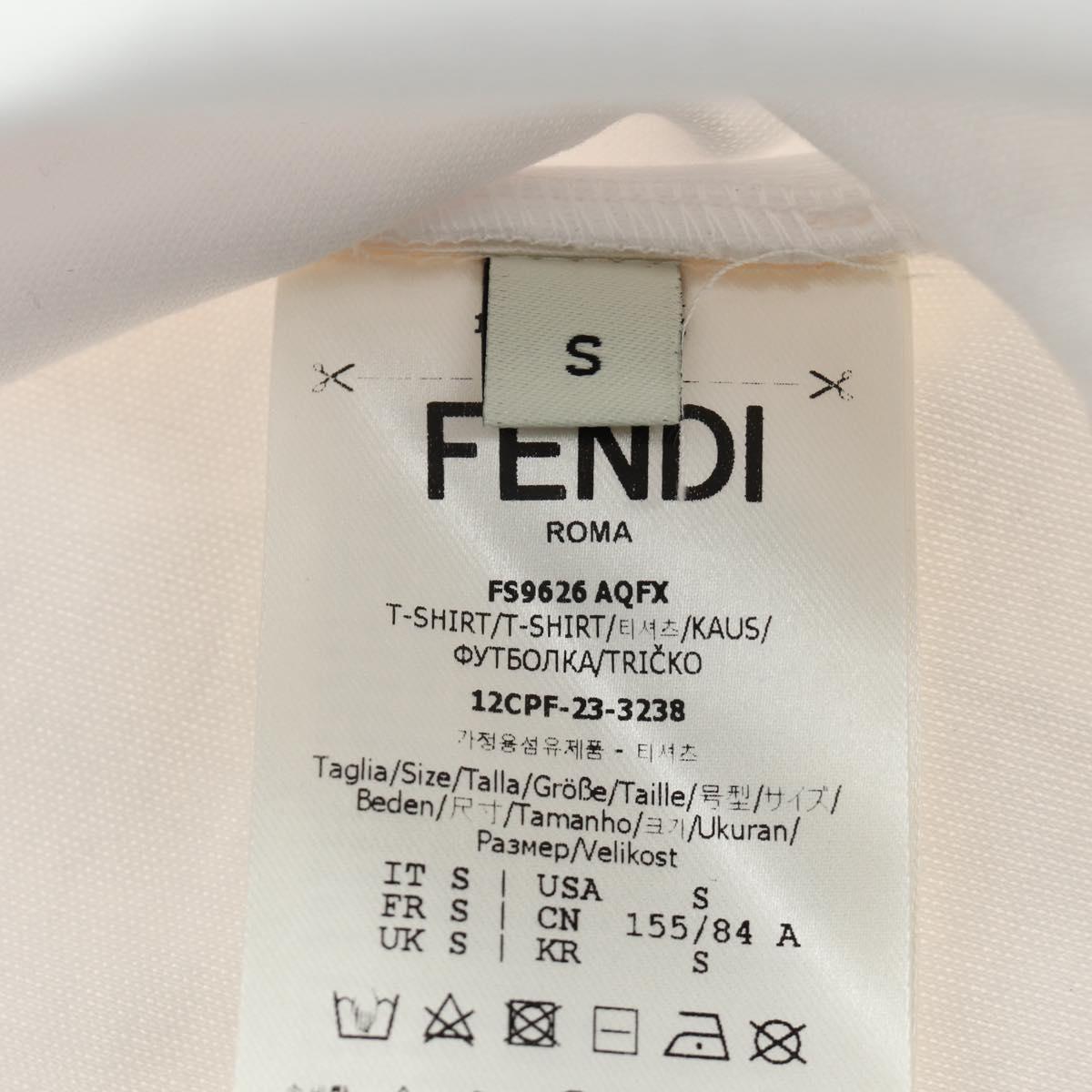 FENDI x FRGMT x POKÉMON Dragonite T Shirt Cotton White Auth 167426SAM