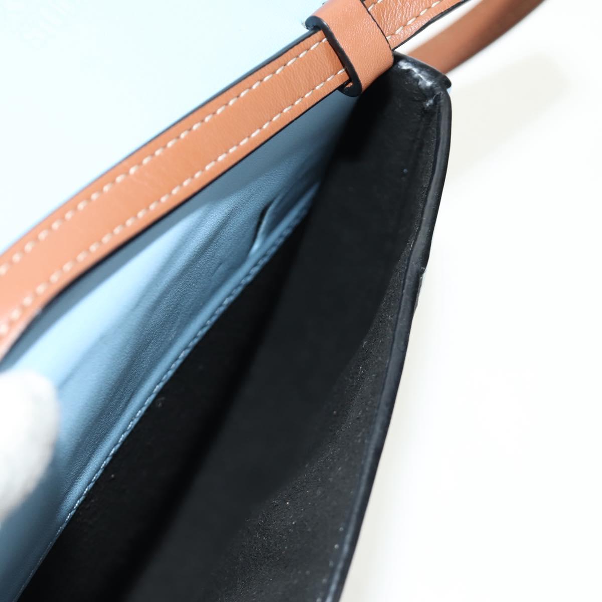 LOEWE × Studio Ghibli My Neighbor Totoro Heel Pouch Leather Blue Auth 167429SM