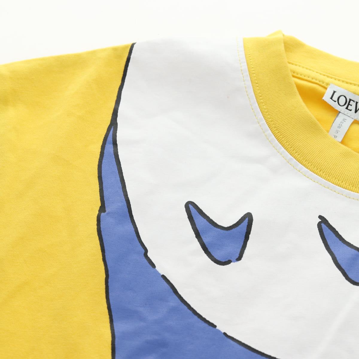 LOEWE × Ghibli Totoro T-Shirt Medium Totoro Cotton Yellow Auth 167432SM