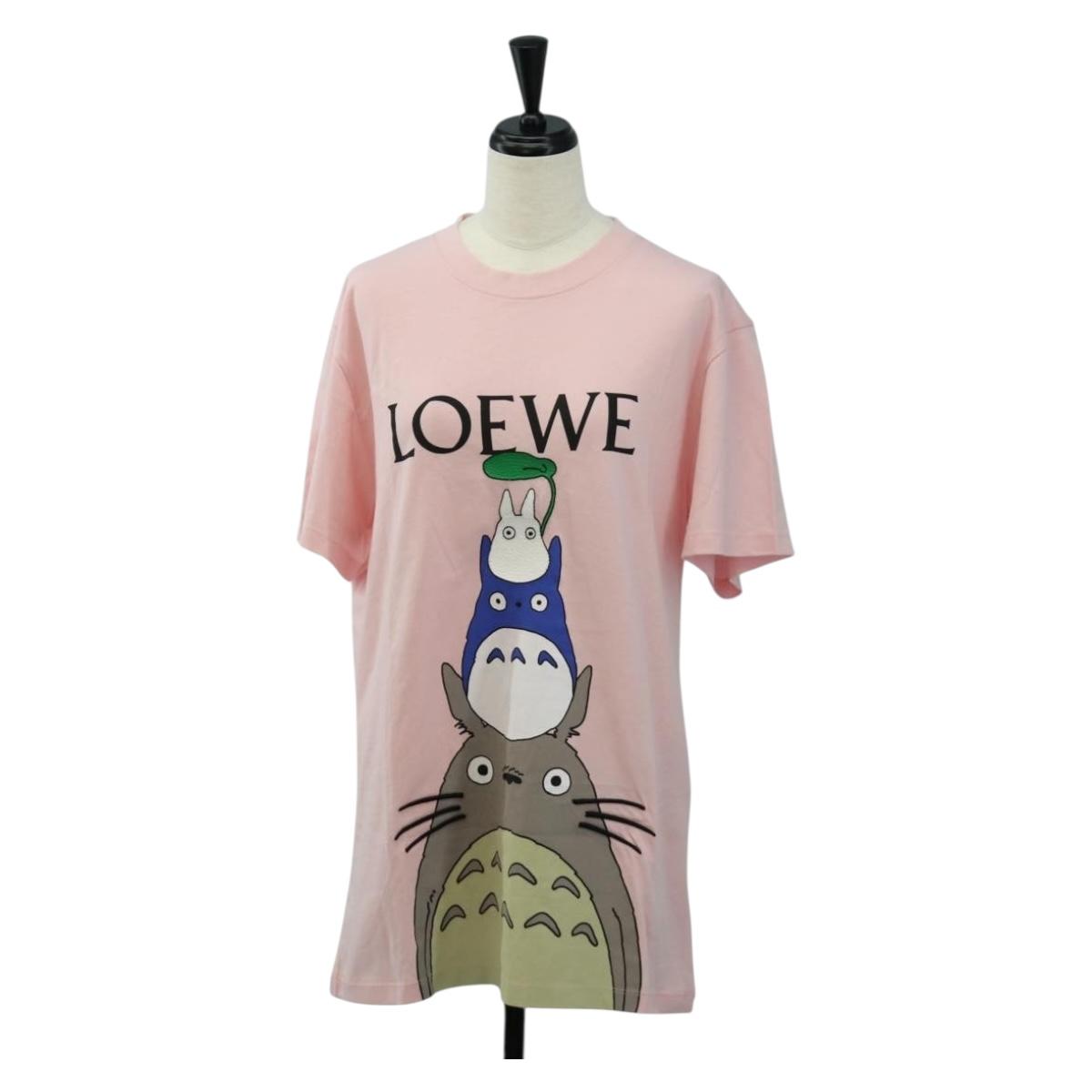 LOEWE × Studio Ghibli My Neighbor Totoro T Shirt Cotton Pink Auth 167433SM