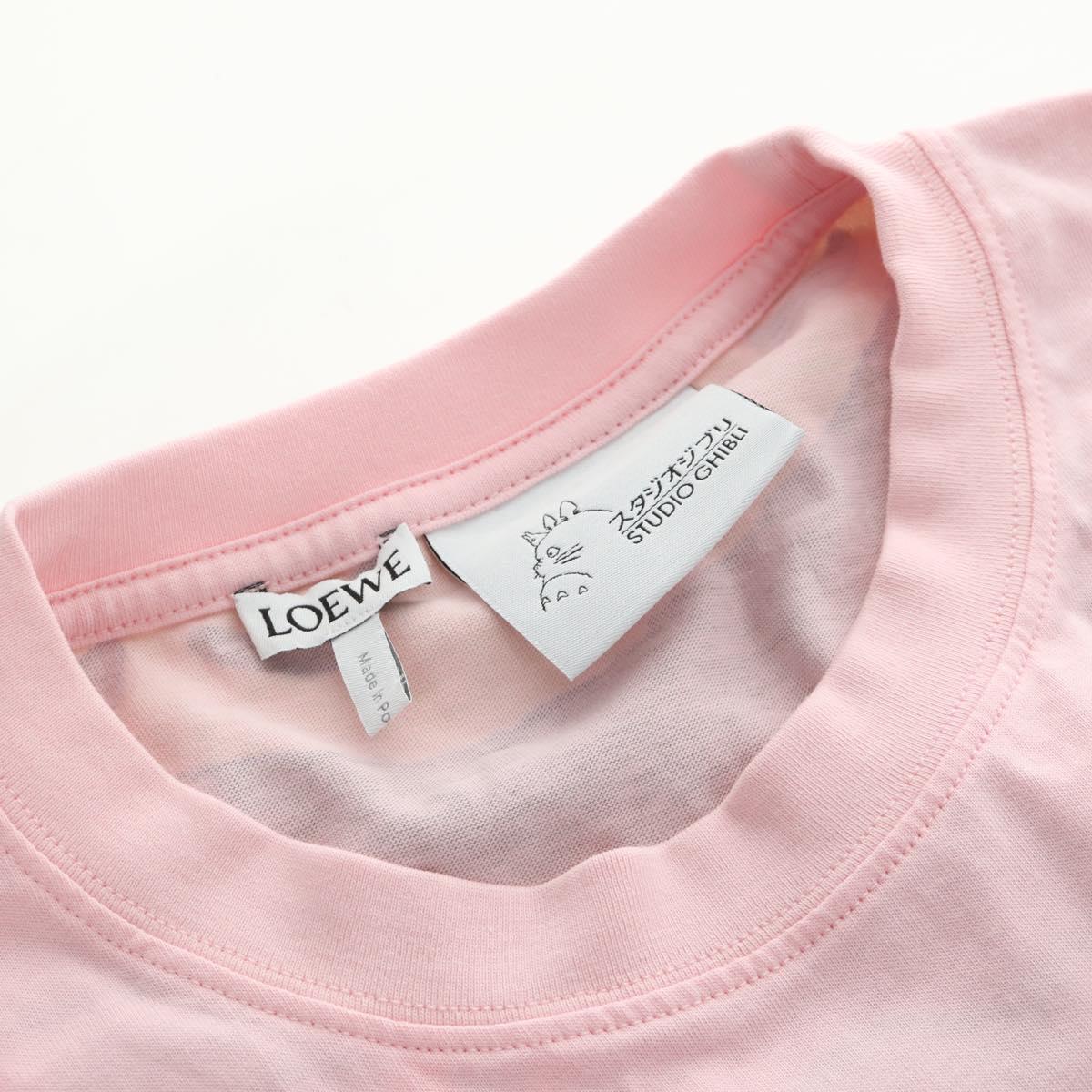 LOEWE × Studio Ghibli My Neighbor Totoro T Shirt Cotton Pink Auth 167433SM