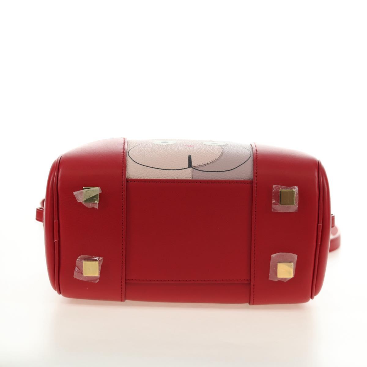 LOEWE × Studio Ghibli Amazona 19 Baby Mouse Hand Bag Leather Red Auth 167438SM