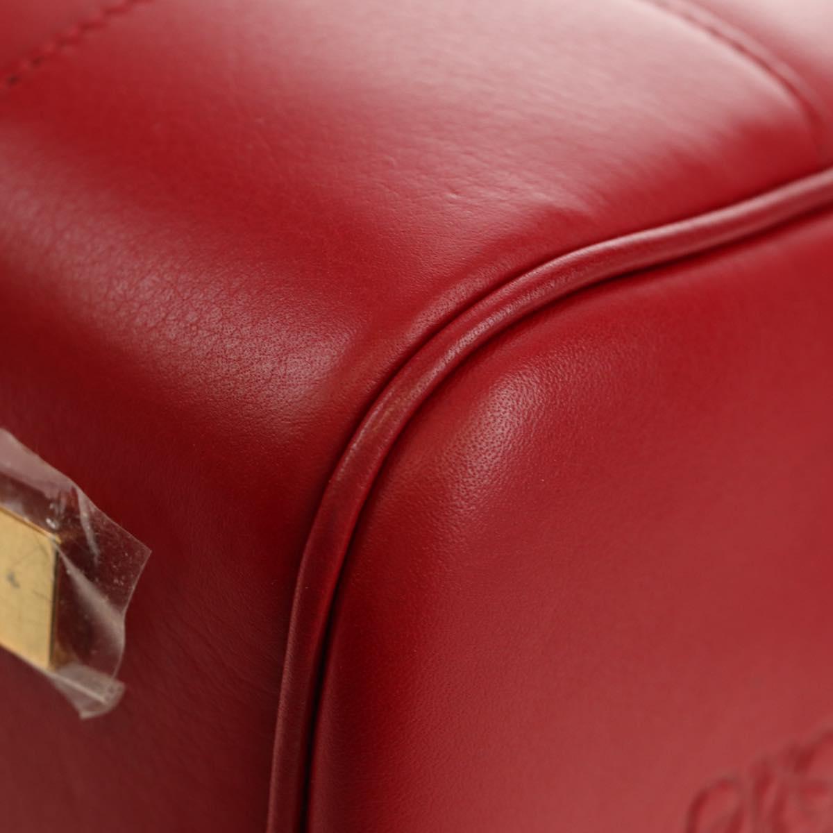 LOEWE × Studio Ghibli Amazona 19 Baby Mouse Hand Bag Leather Red Auth 167438SM