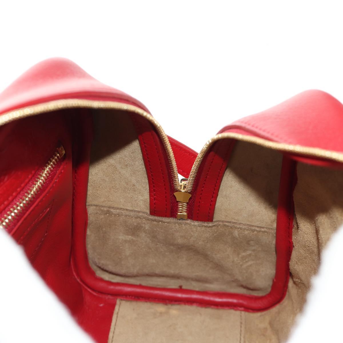 LOEWE × Studio Ghibli Amazona 19 Baby Mouse Hand Bag Leather Red Auth 167438SM