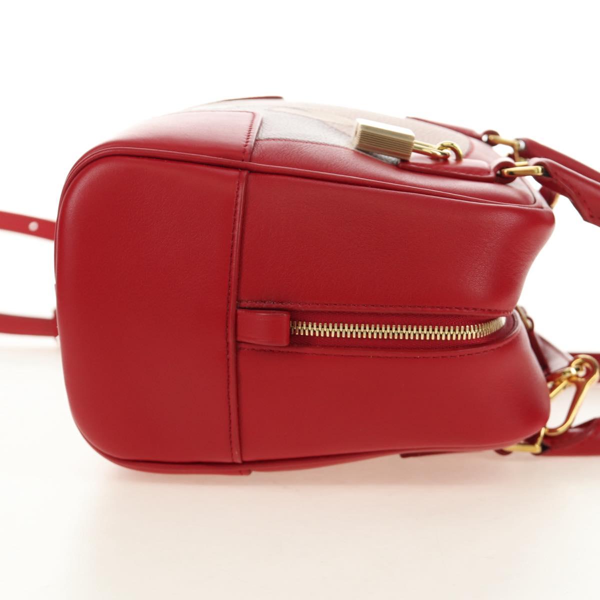 LOEWE × Studio Ghibli Amazona 19 Baby Mouse Hand Bag Leather Red Auth 167438SM