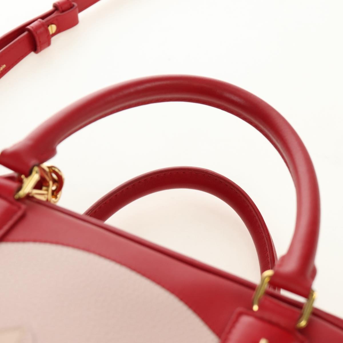 LOEWE × Studio Ghibli Amazona 19 Baby Mouse Hand Bag Leather Red Auth 167438SM