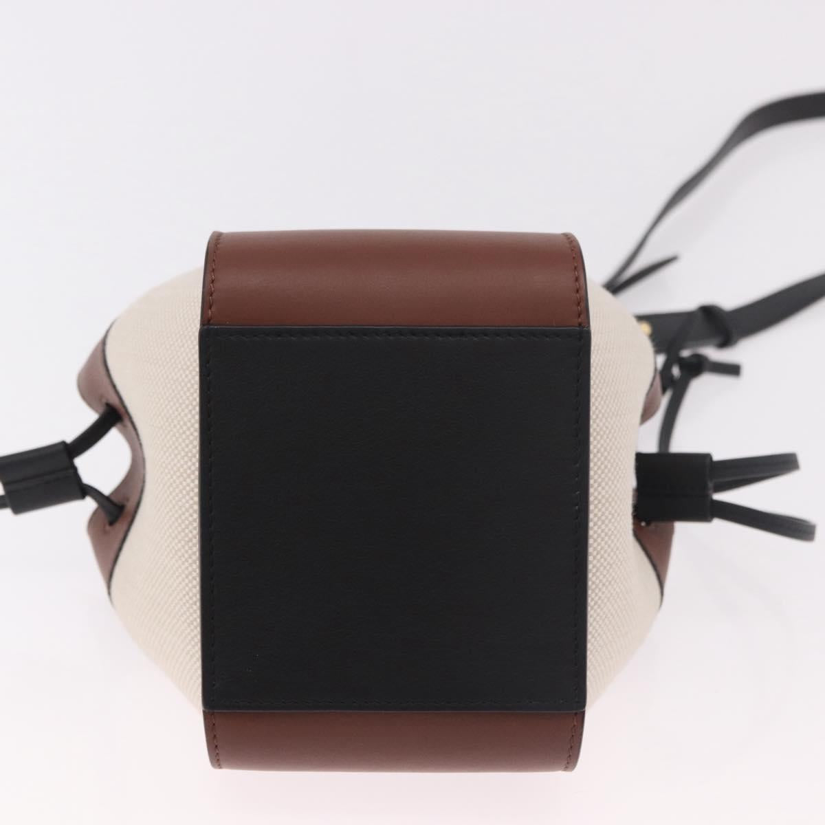 LOEWE × Ghibli Mini Hammock Soot Sprites Hand Bag Leather Brown Auth 167441SM