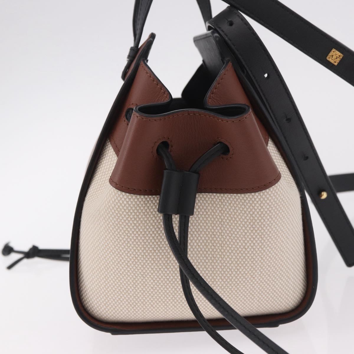 LOEWE × Ghibli Mini Hammock Soot Sprites Hand Bag Leather Brown Auth 167441SM