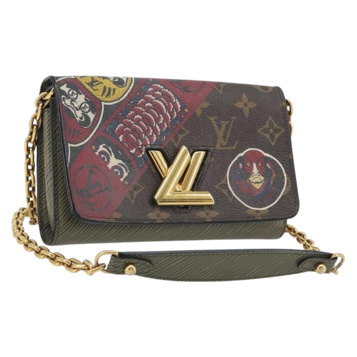 LOUIS VUITTON Monogram Kabuki Twist MM Shoulder Bag LV Auth 167444A