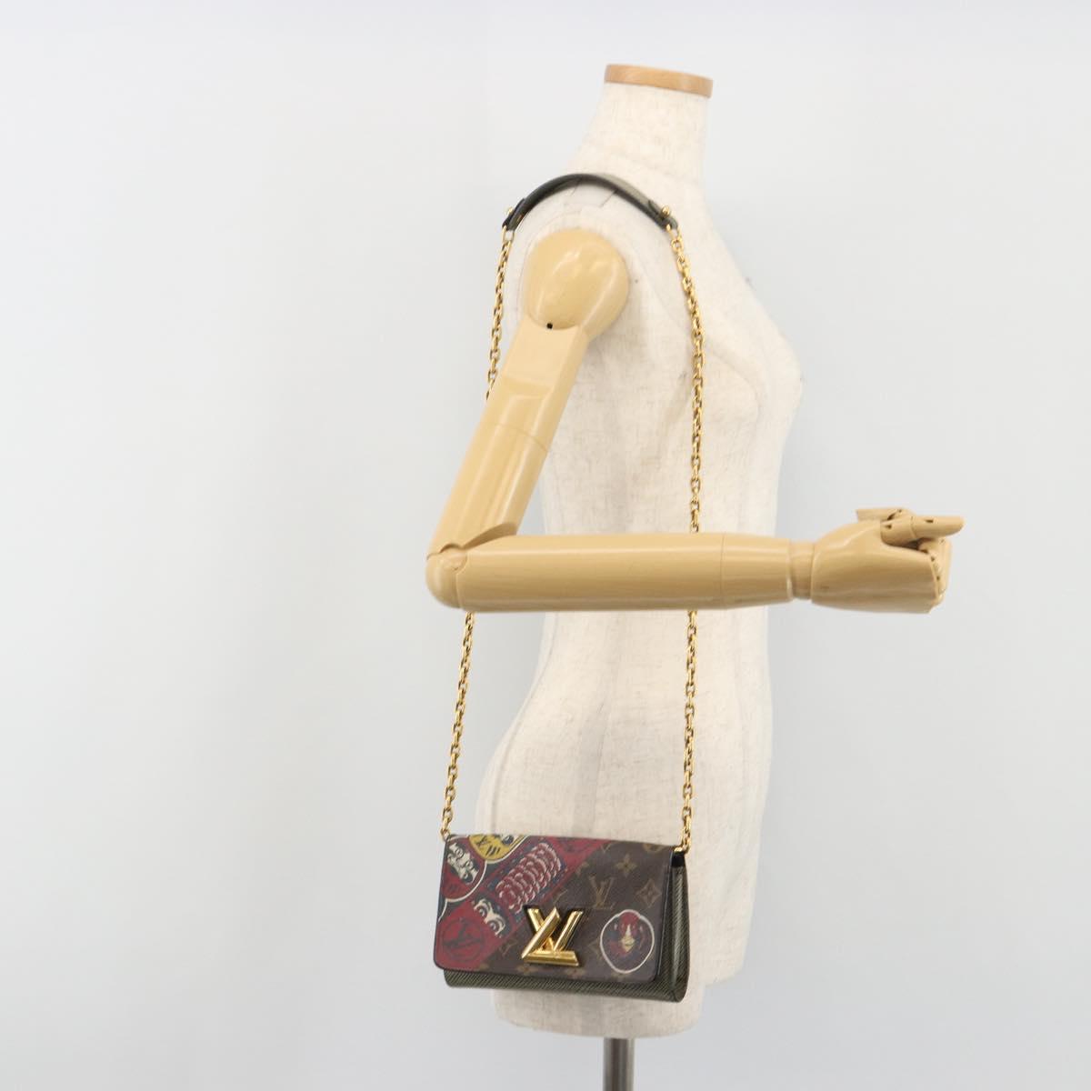 LOUIS VUITTON Monogram Kabuki Twist MM Shoulder Bag LV Auth 167444A