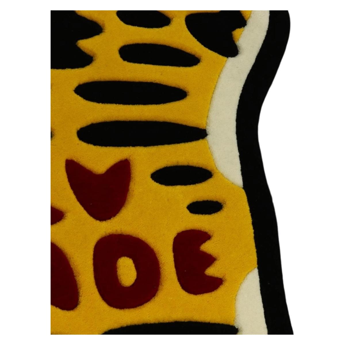 LOUIS VUITTON X NIGO Tiger Carpet Canvas Yellow Black GI0719 LV Auth 167449SM