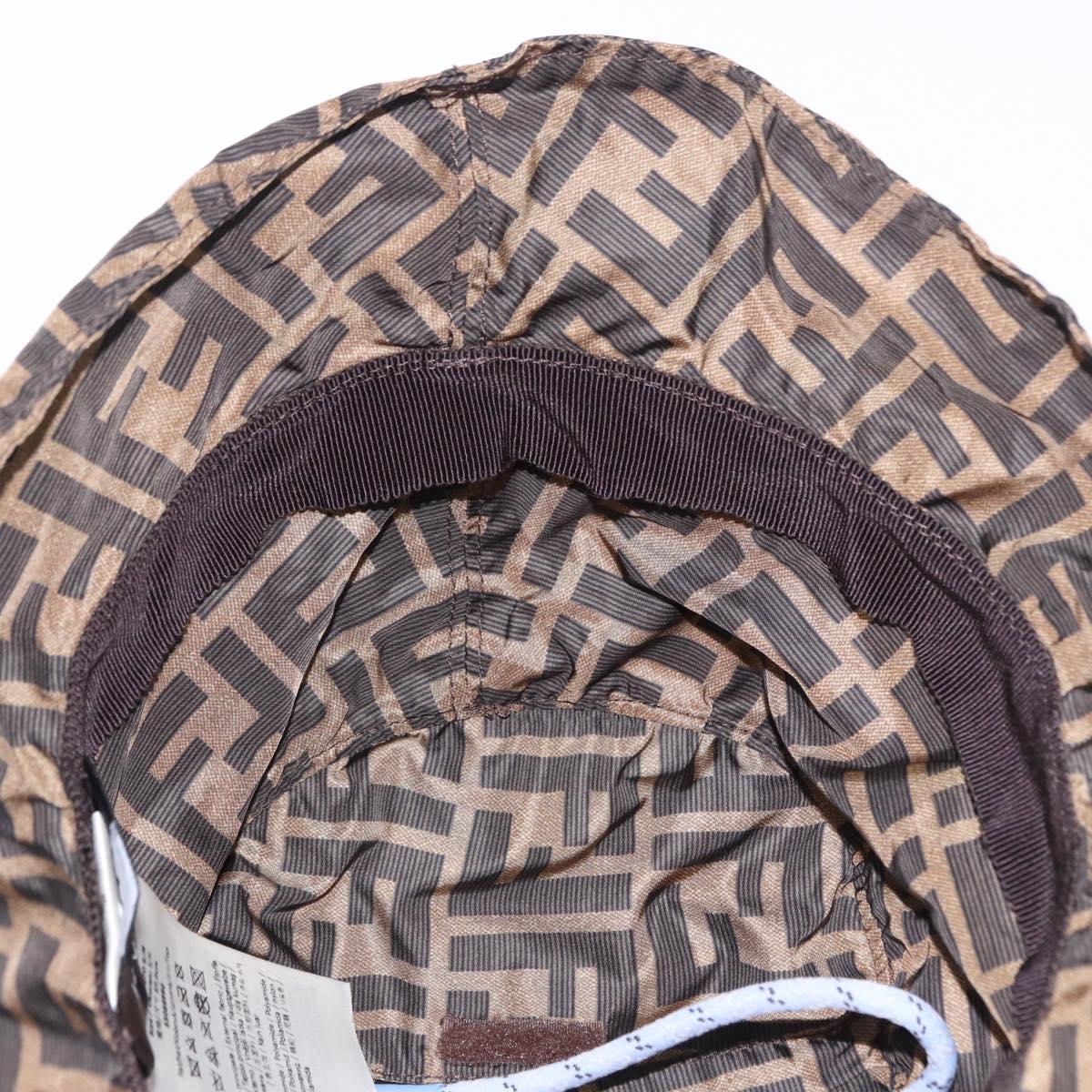 FENDI x FRGMT x POKEMON Bucket Dratini Hat Nylon Brown Blue Auth 167450SM