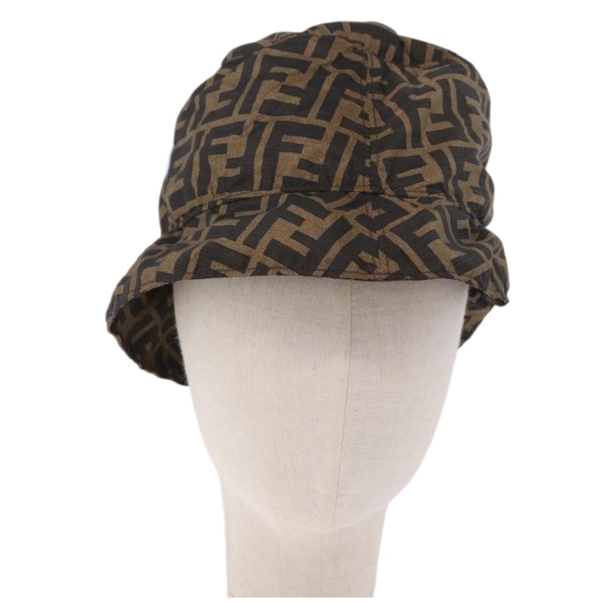 FENDI x FRGMT x POKEMON Bucket Dratini Hat Nylon Brown Blue Auth 167450SM