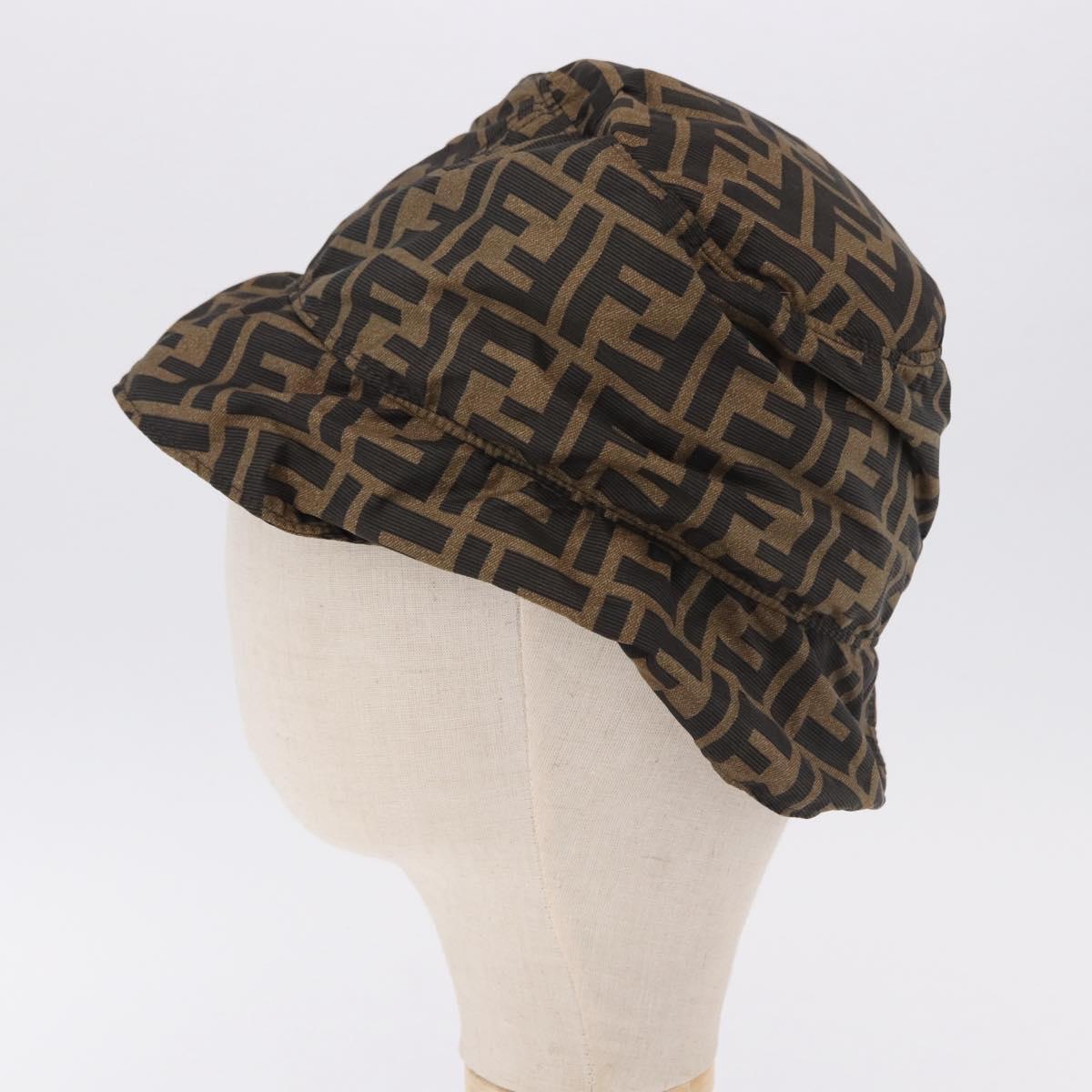 FENDI x FRGMT x POKEMON Bucket Dratini Hat Nylon Brown Blue Auth 167450SM