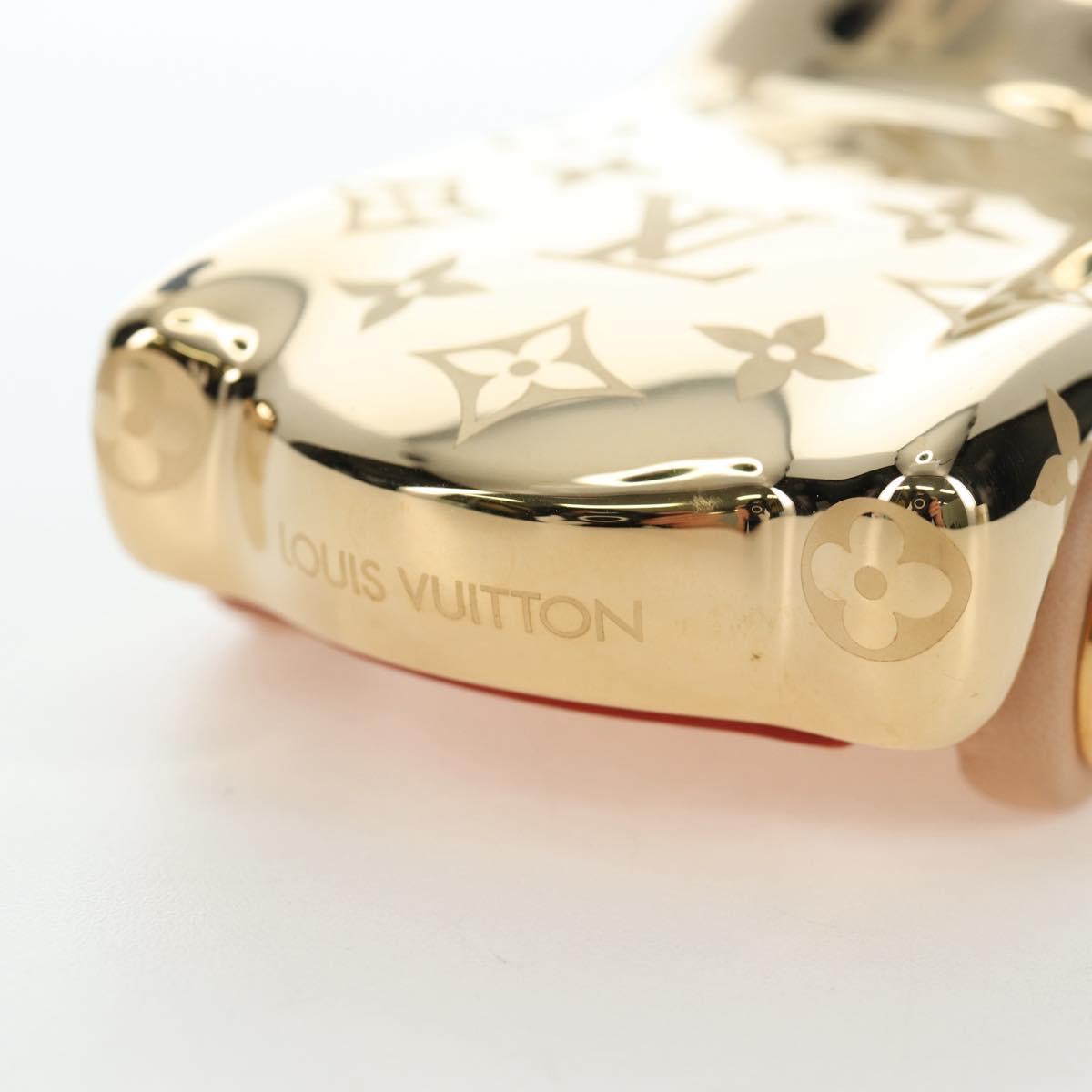LOUIS VUITTON Monogram Paperweight Car Metal Gold R97981 LV Auth 167451SM