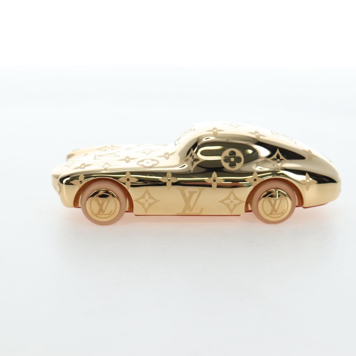 LOUIS VUITTON Monogram Paperweight Car Metal Gold R97981 LV Auth 167451SM