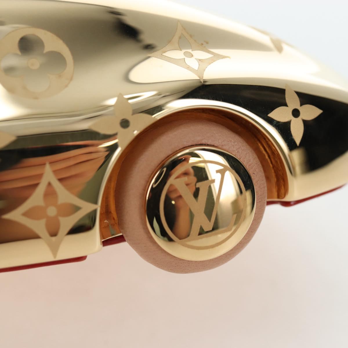 LOUIS VUITTON Monogram Paperweight Car Metal Gold R97981 LV Auth 167451SM