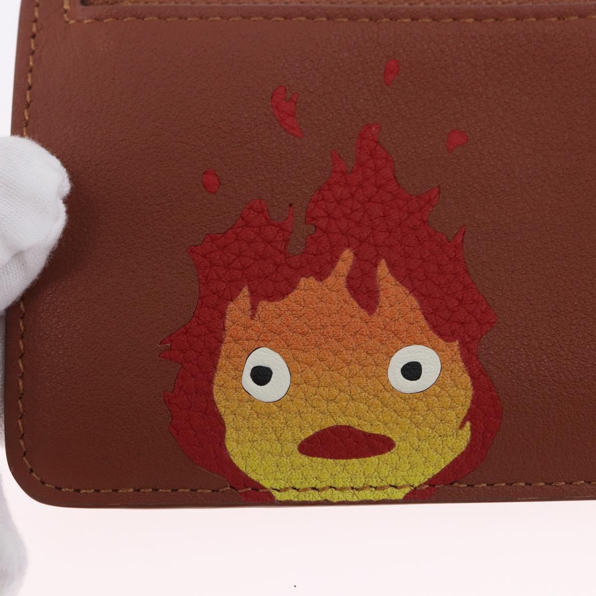 LOEWE x Studio Ghibli Howl's Moving Castle Card Holder Calcifer Auth 167455SM