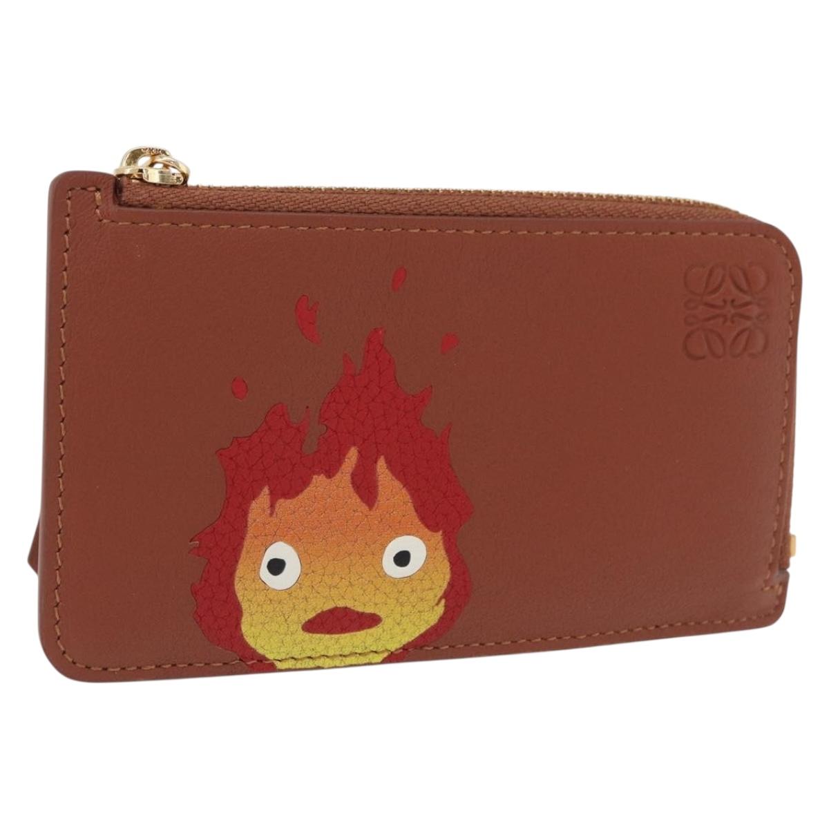 LOEWE x Studio Ghibli Howl's Moving Castle Card Holder Calcifer Auth 167455SM