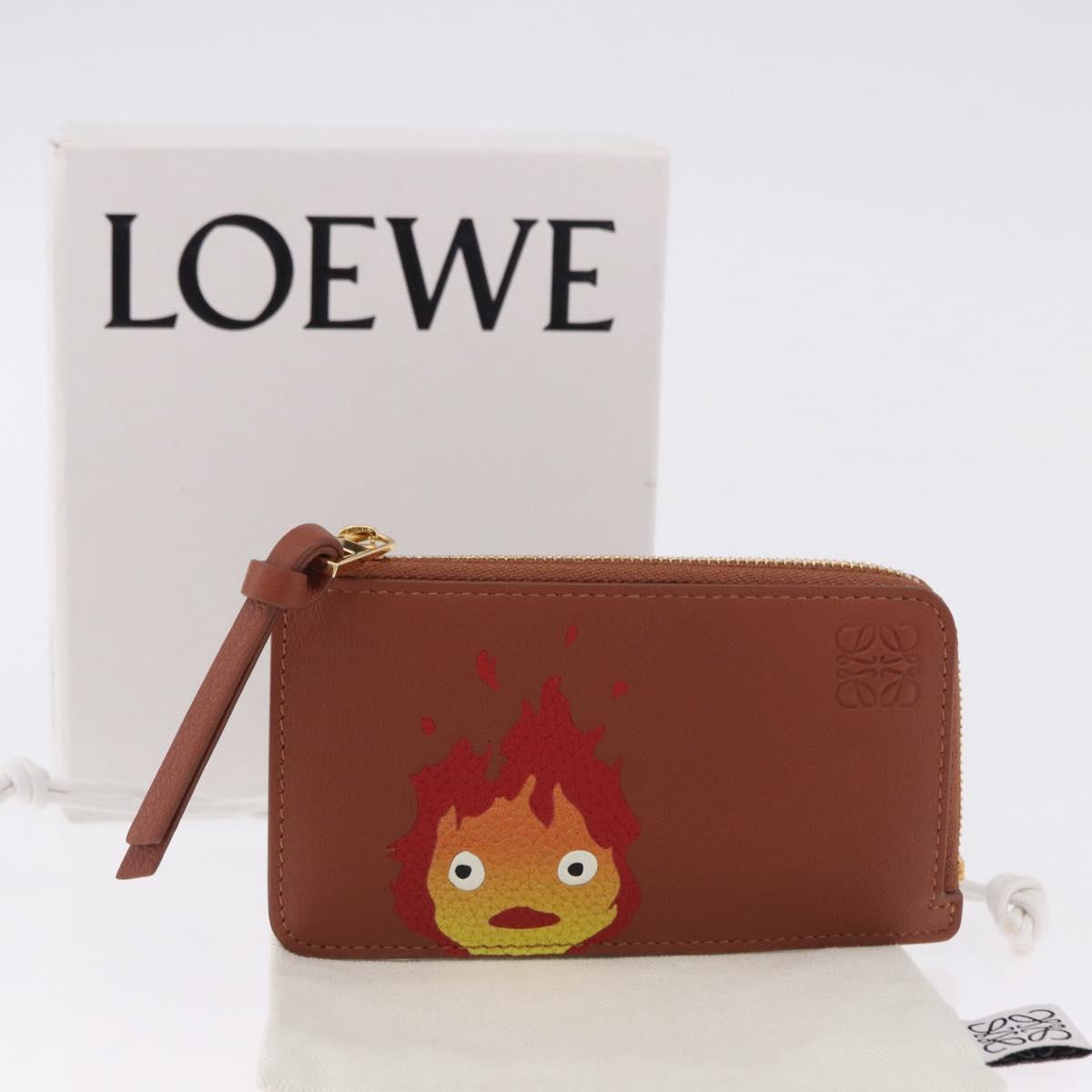 LOEWE x Studio Ghibli Howl's Moving Castle Card Holder Calcifer Auth 167455SM