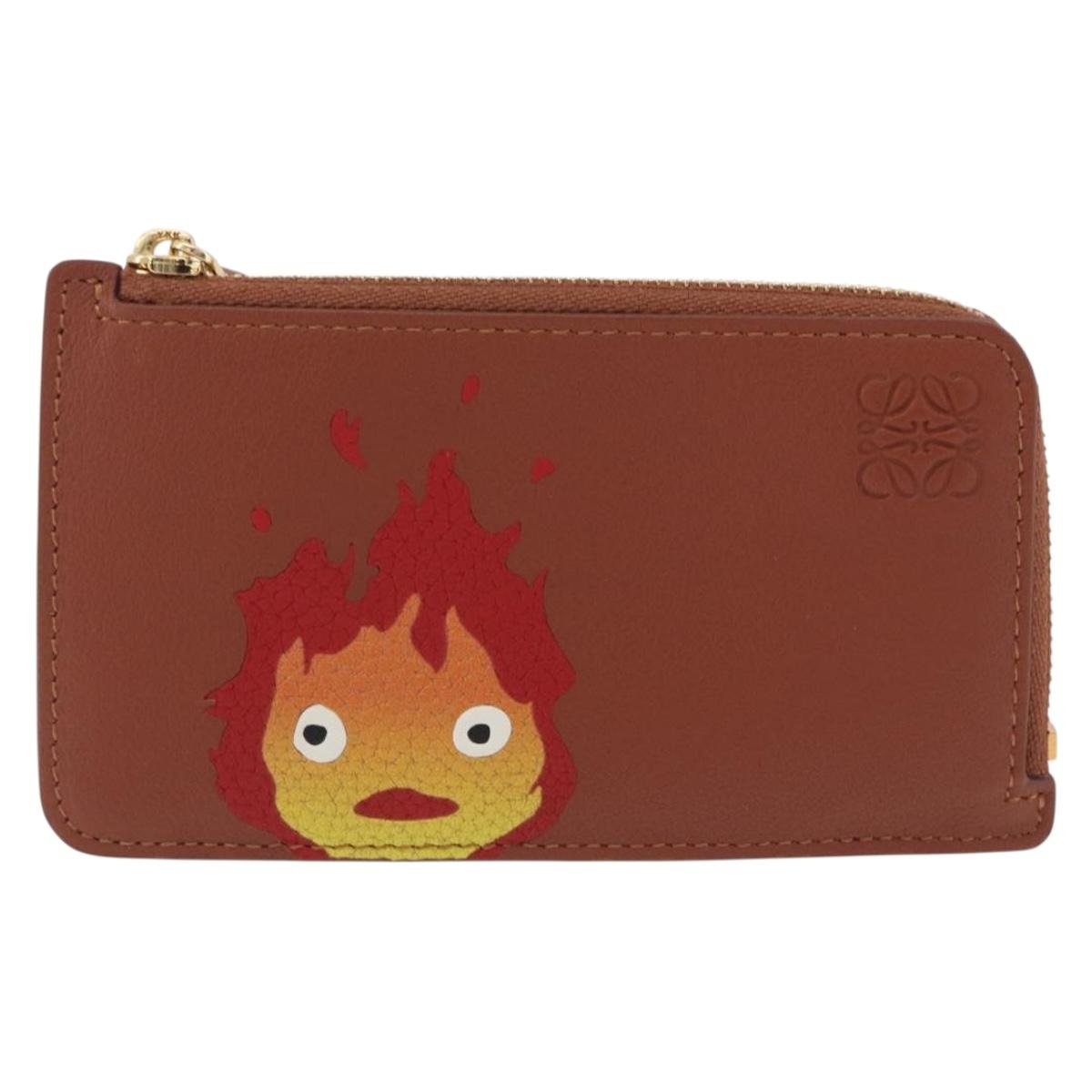 LOEWE x Studio Ghibli Howl's Moving Castle Card Holder Calcifer Auth 167455SM