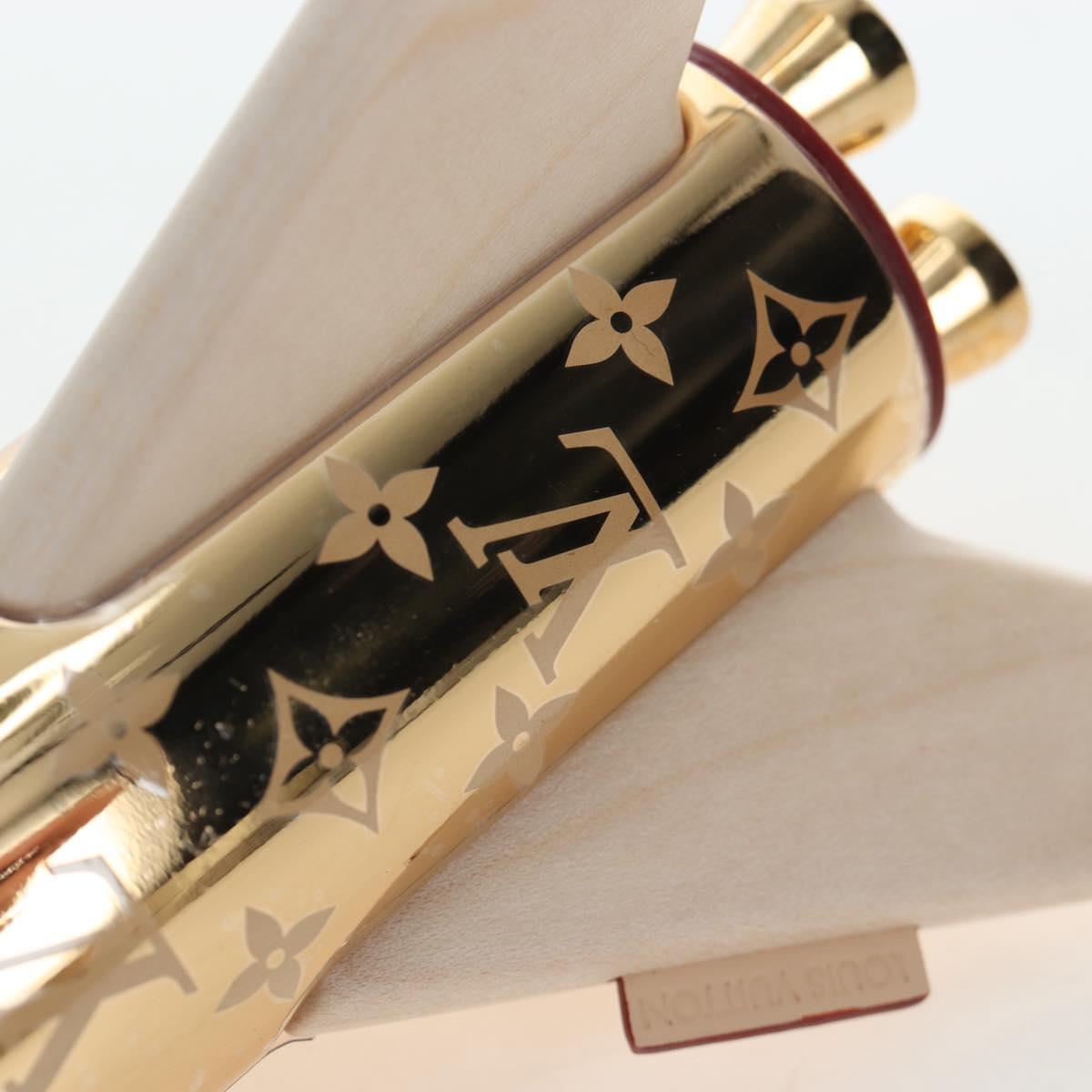 LOUIS VUITTON Monogram Metal Rocket Paperweight Gold GI0794 LV Auth 167456SM