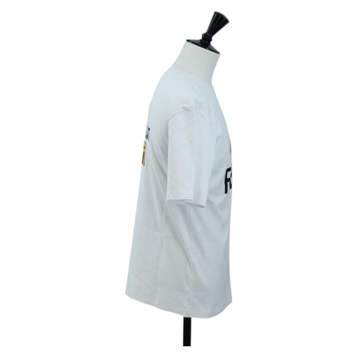 FENDI x FRGMT x POKEMON Dragonite T shirt Cotton White Auth 167458M