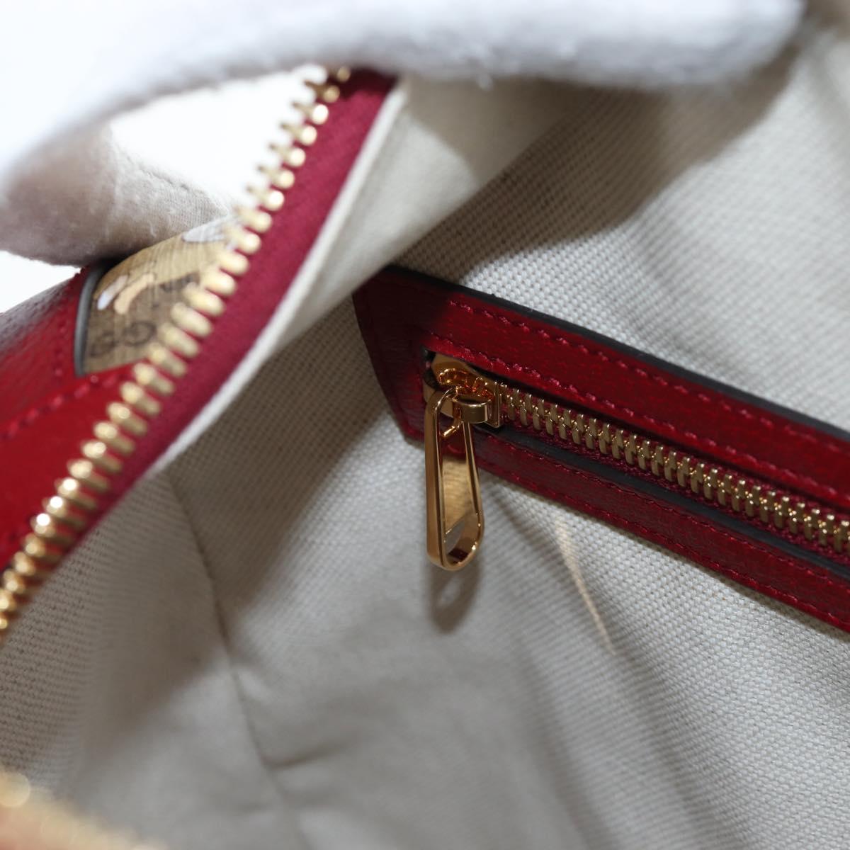 GUCCI x Doraemon Micro GG Boston Bag PVC Leather Beige 647815 Auth 167459SM