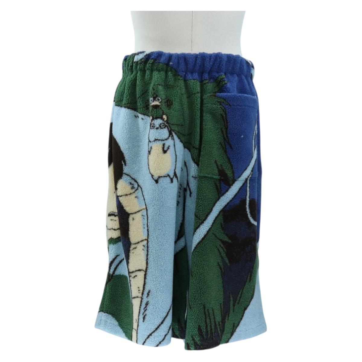 LOEWE x Studio Ghibli Spirited Away Jacquard Fleece Bermuda Pants Auth 167465SM