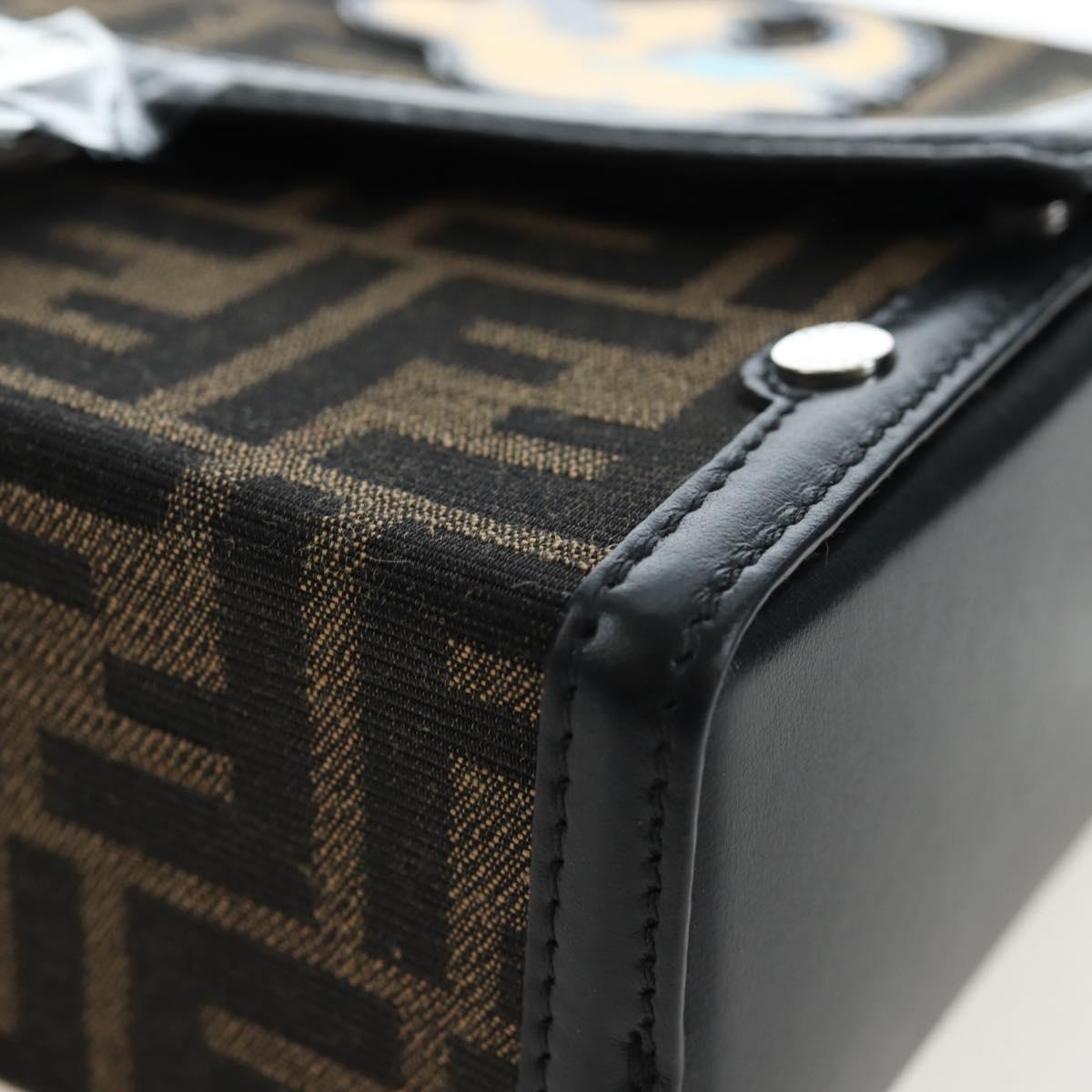 FENDI x FRGMT x POKEMON Soft Trunk Brown Silver 7VA565 Auth 167466SM