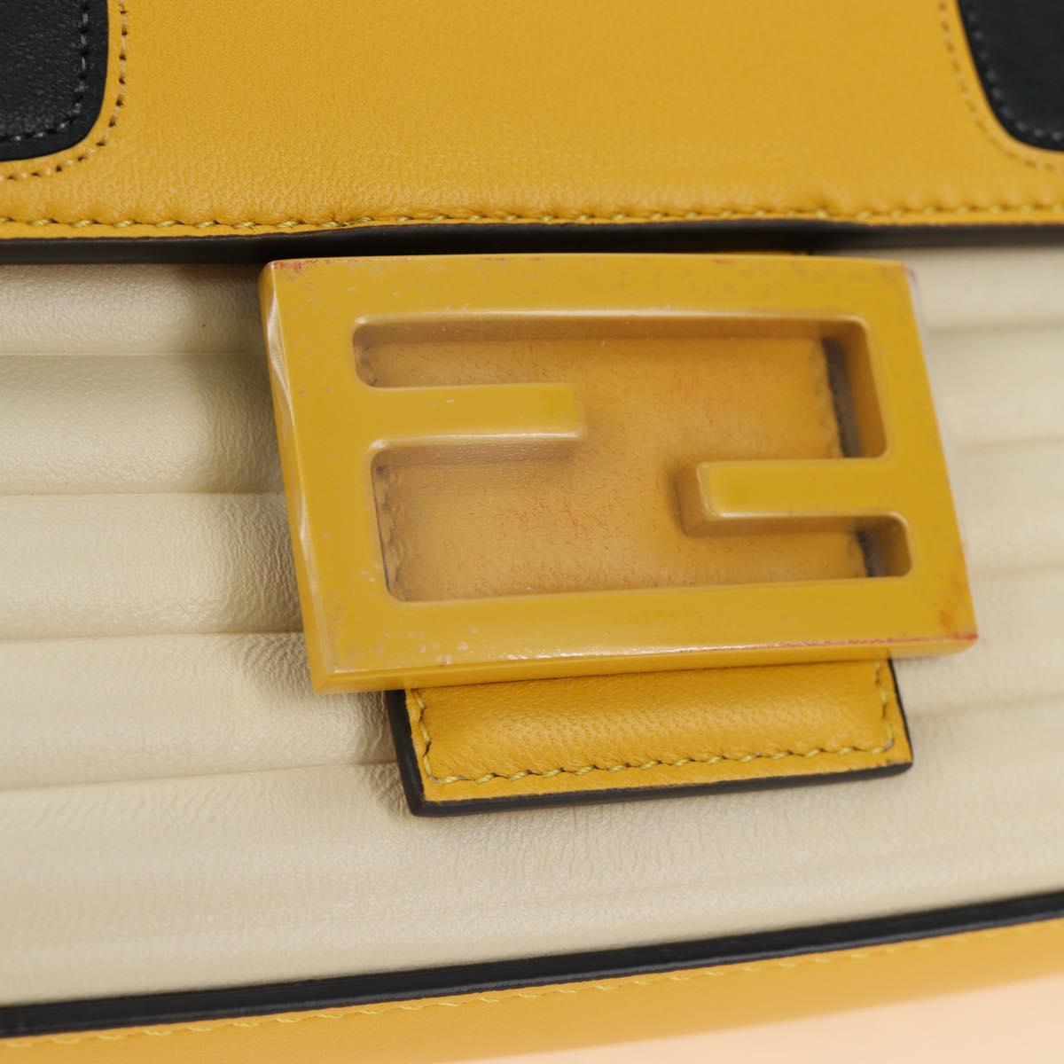FENDI x FRGMT x POKEMON Dragonite Mamma Baguette Yellow 8BR600 Auth 167467SM