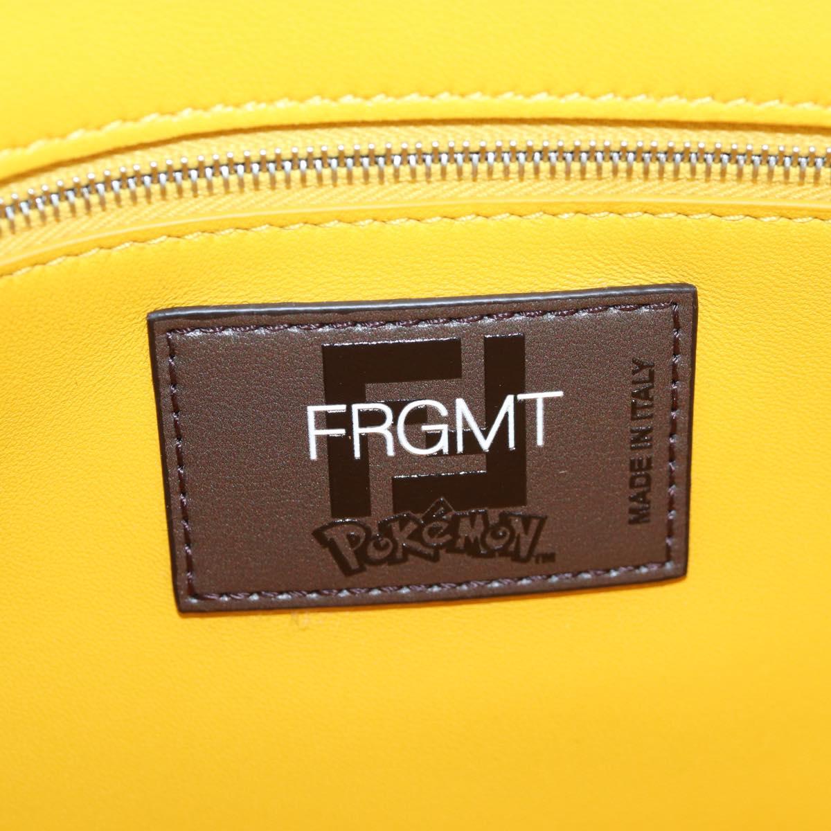 FENDI x FRGMT x POKEMON Dragonite Mamma Baguette Yellow 8BR600 Auth 167467SM