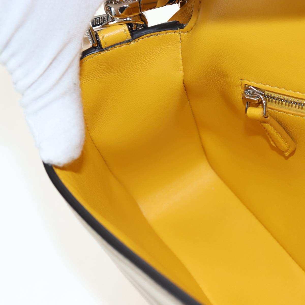 FENDI x FRGMT x POKEMON Dragonite Mamma Baguette Yellow 8BR600 Auth 167467SM