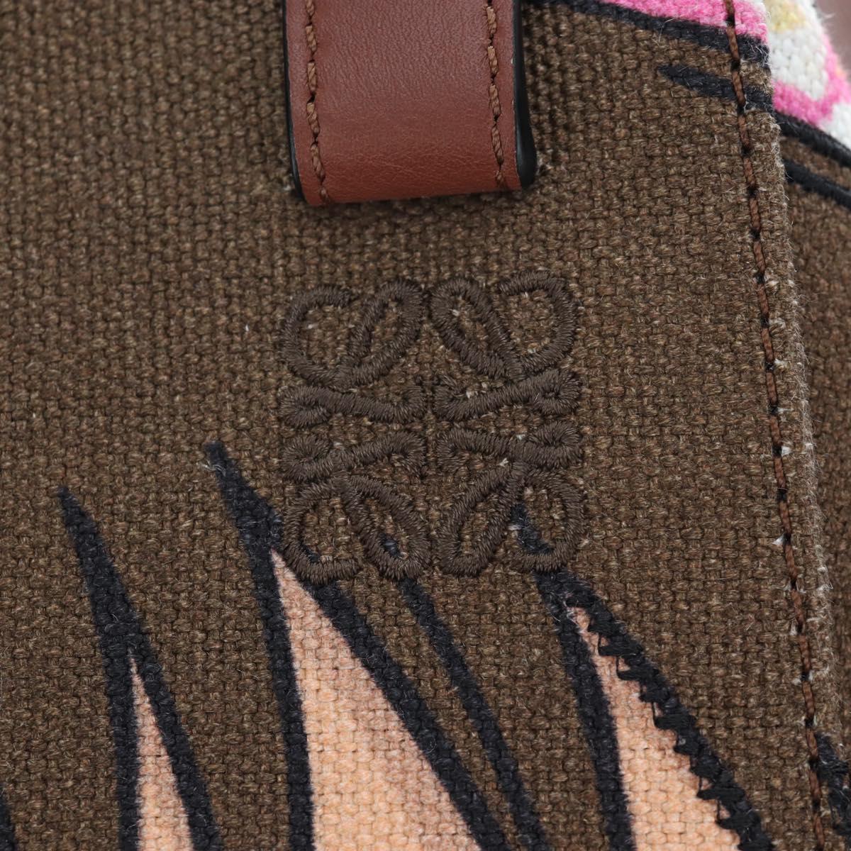 LOEWE x Studio Ghibli Spirited Away Hammock Small Bag Canvas Brown Auth 167469SM