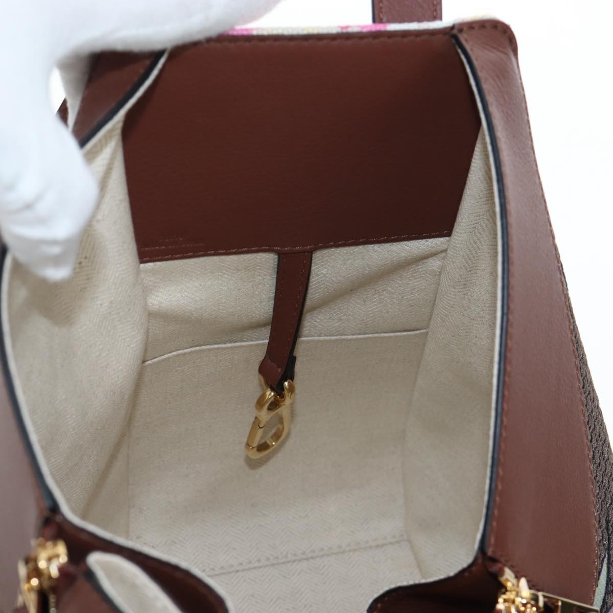 LOEWE x Studio Ghibli Spirited Away Hammock Small Bag Canvas Brown Auth 167469SM