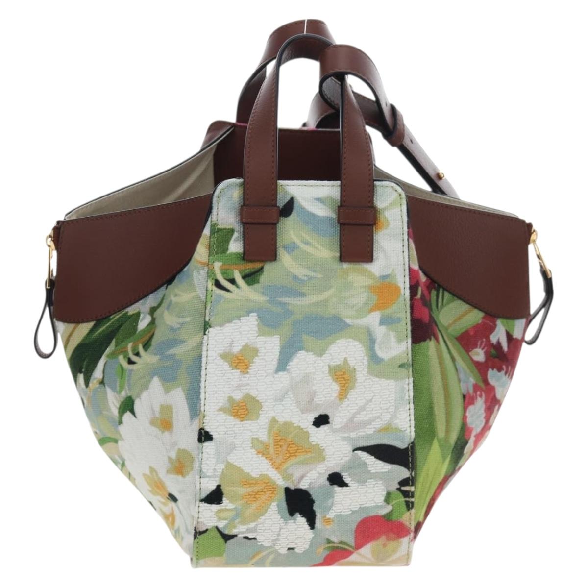 LOEWE x Studio Ghibli Spirited Away Hammock Small Bag Canvas Brown Auth 167469SM