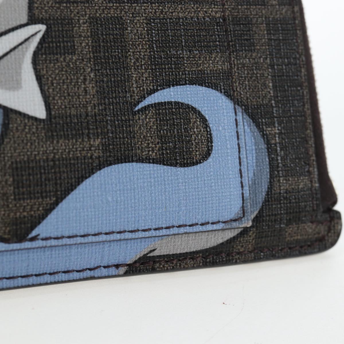 FENDI x FRGMT x POKEMON Zucca Dratini Card Case Brown 8M0489 Auth 167474M