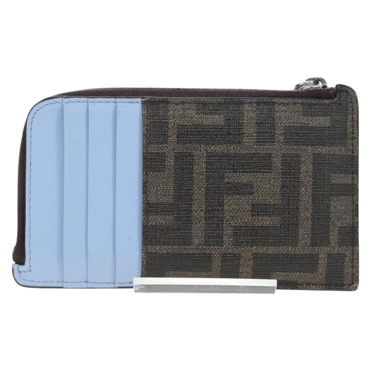 FENDI x FRGMT x POKEMON Zucca Dratini Card Case Brown 8M0489 Auth 167474M