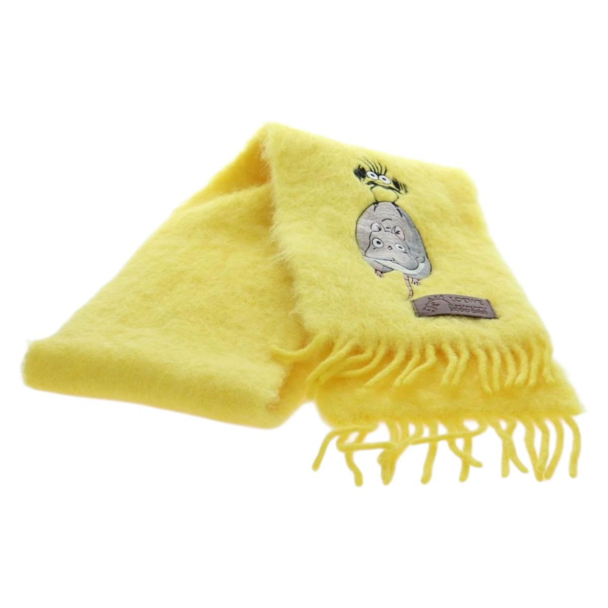 LOEWE x Studio Ghibli Spirited Away Boh Mouse Fly Bird Scarf Auth 167476SM