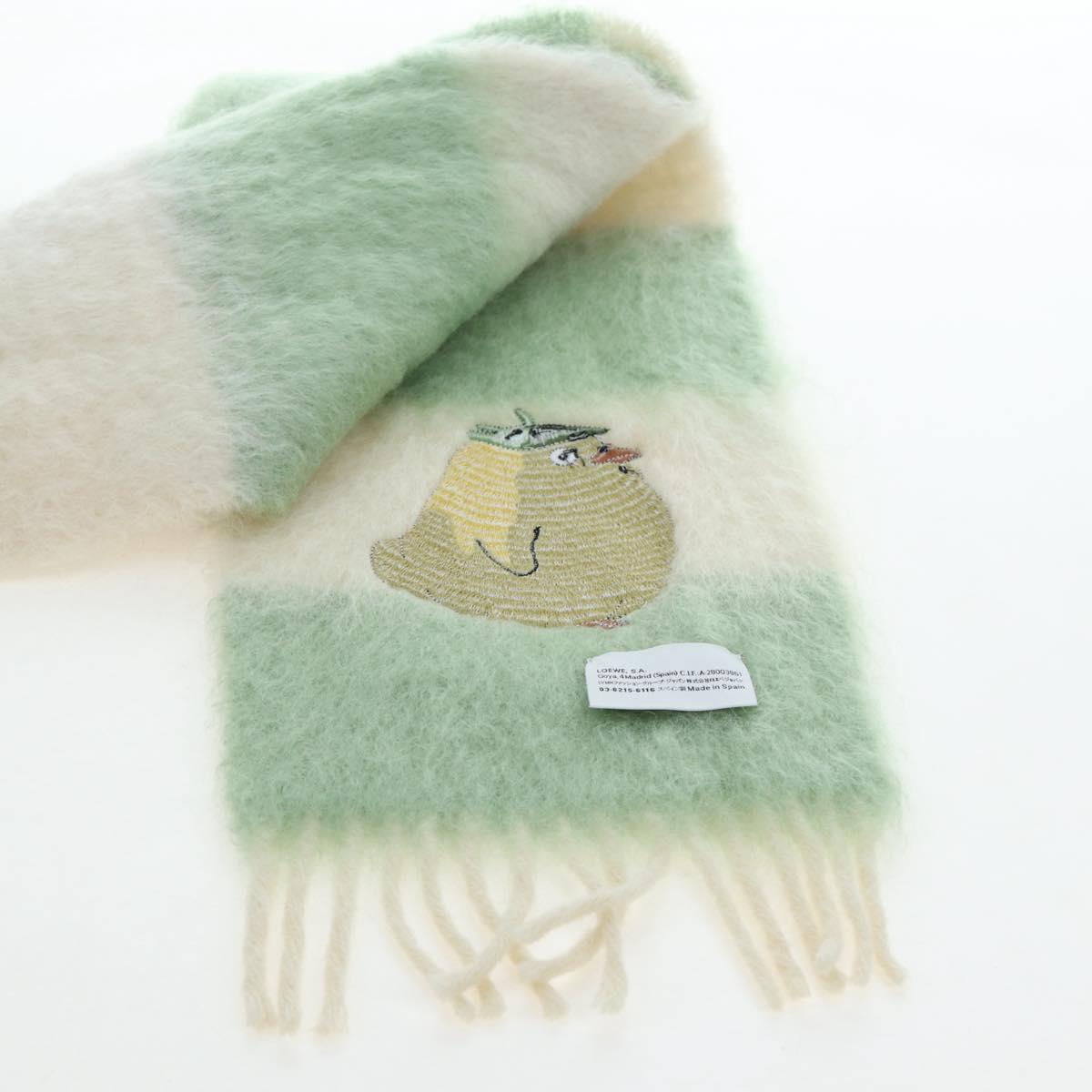 LOEWE x Studio Ghibli Spirited Away Ootori Scarf mohair Green Auth 167477SM