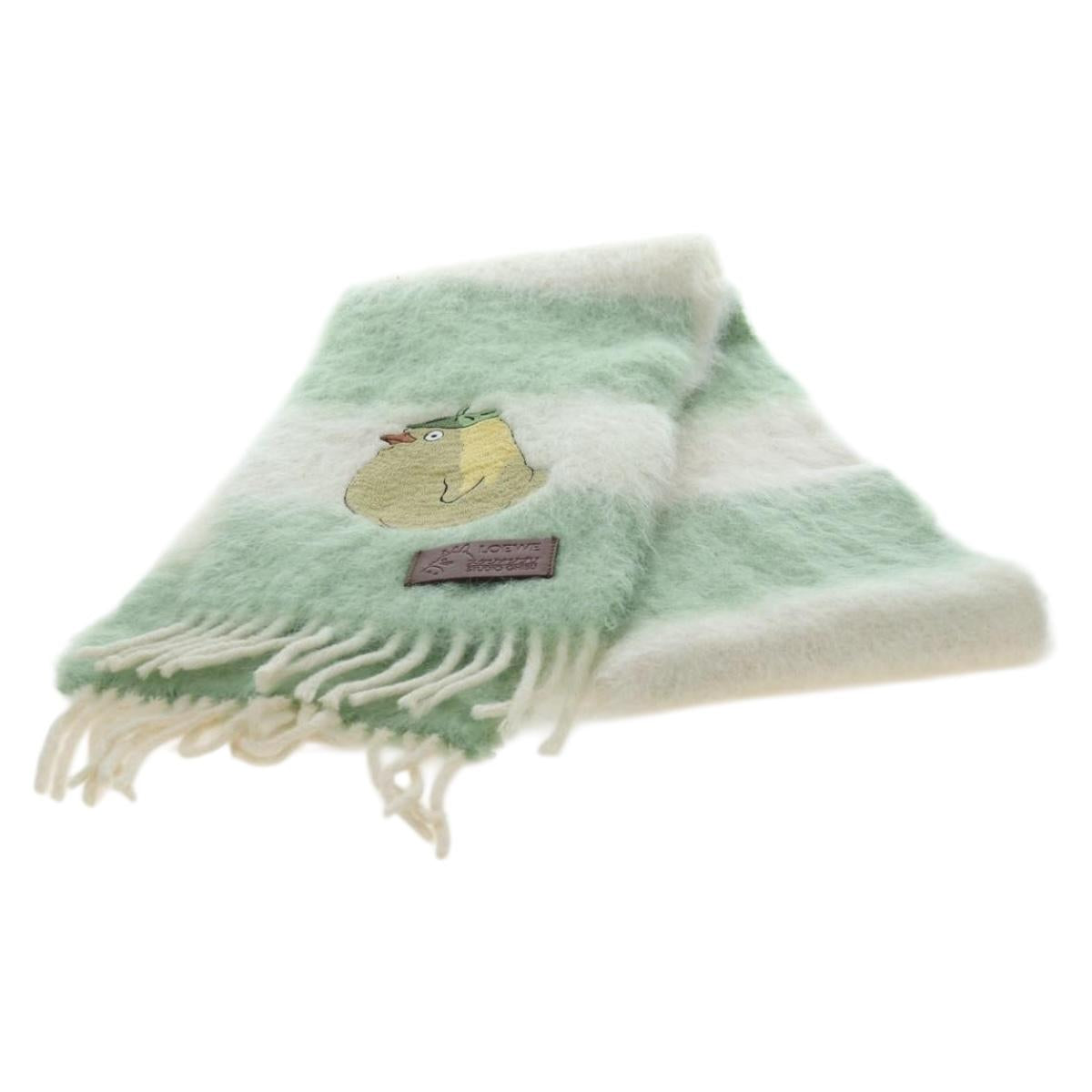 LOEWE x Studio Ghibli Spirited Away Ootori Scarf mohair Green Auth 167477SM