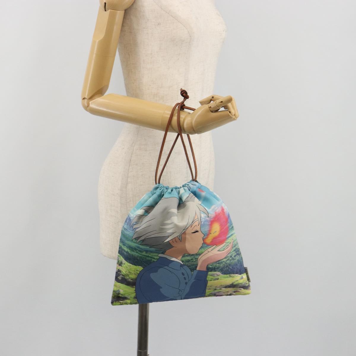 LOEWE Studio Ghibli Howl's Moving Castle Sophie Pouch Nylon Blue Auth 167478M